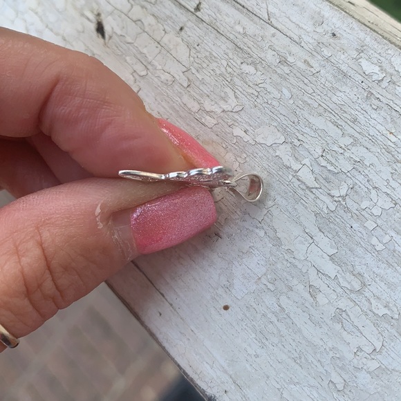 Sterling Silver Small Butterfly Pendant or Charm - Picture 13 of 16